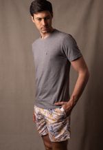Short Estampado Isla 1753 Dourado