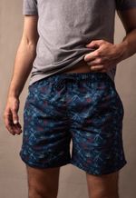 Shorts Estampado Isla 1753 Azul Marino