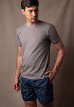Shorts Estampado Isla 1753 Azul Marino