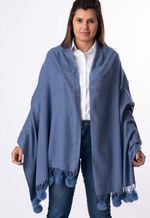 Estola Viscose Pingente de Coelho Jeans