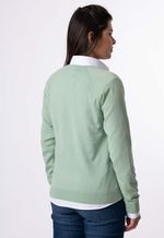 Suéter Feminino Monaco Gola V 015449 Verde