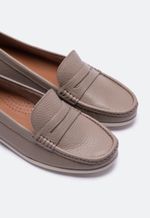 Mocassim Feminino Couro New Taupe
