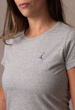 Camiseta Feminina Lisa Cinza