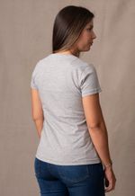 Camiseta Feminina Lisa Cinza
