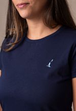 Camiseta Feminina Lisa Azul Marinho