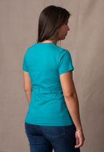 Camiseta Feminina Lisa Verde Safira