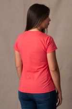 Camiseta Feminina Lisa  Coral