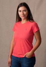 Camiseta Feminina Lisa  Coral