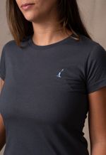 Camiseta Feminina Lisa Cinza Ardósia