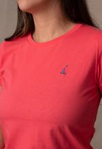 Camiseta Feminina Lisa  Coral