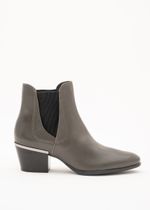 Bota Cano Curto Couro Verde Militar