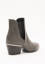 Bota Cano Curto Couro Verde Militar