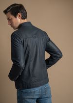 Jaqueta Masculina Couro Slim LC Azul Marinho