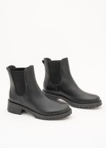 Bota Chelsea Feminina Couro Preto