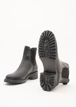 Bota Chelsea Feminina Couro Preto