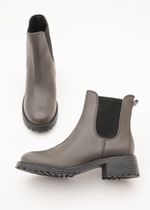 Bota Chelsea Feminina Couro Verde Militar