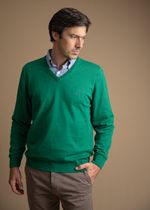 Suéter Masculino Gola V LC Verde