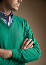 Suéter Masculino Gola V LC Verde