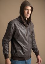 Jaqueta Couro LC Masculina Marrom