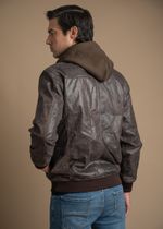 Jaqueta Couro LC Masculina Marrom