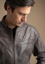 Jaqueta Couro LC Masculina Marrom