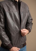 Jaqueta Couro LC Masculina Marrom