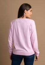 Suéter Feminino Barcelona Gola U 015450 Rosa