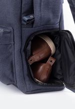 Mochila Lona Porta Tênis/Toalha Azul Marinho