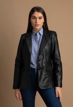 Blazer Tradicional de Pelica LC1038 Preto