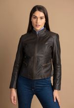 Jaqueta Couro Gola Padre LC219 Shadow