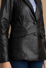 Blazer Tradicional de Pelica LC1038 Preto