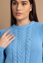 Blusão Feminino 018914 Azul Médio