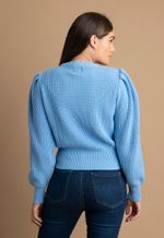 Blusão Feminino 018914 Azul Médio