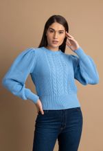 Blusão Feminino 018914 Azul Médio