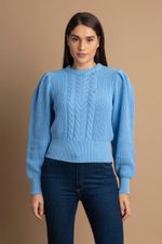 Blusão Feminino 018914 Azul Médio