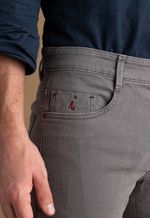 Calça Jeans Low Rise Café
