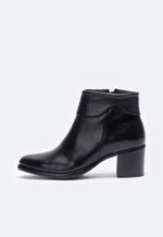 Bota Feminina Cano Curto Couro Preto
