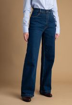 Calça Jeans Feminina Wide Leg Azul