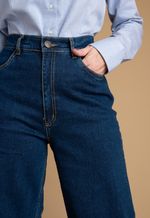 Calça Jeans Feminina Wide Leg Azul