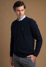 Suéter Masculino Gola U LC 15883 Azul Escuro