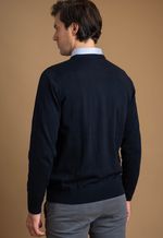 Suéter Masculino Gola U LC 15883 Azul Escuro
