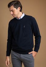 Suéter Masculino Gola U LC 15883 Azul Escuro