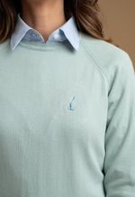 Sweater Feminino Barcelona Gola U 015450 Menta