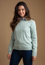 Sweater Feminino Barcelona Gola U 015450 Menta