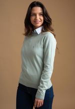 Sweater Feminino Barcelona Gola U 015450 Menta