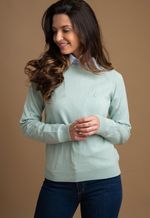 Sweater Feminino Barcelona Gola U 015450 Menta