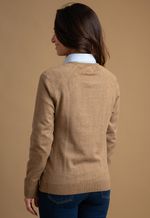 Sweater Feminino Barcelona Gola U 015838 Moca