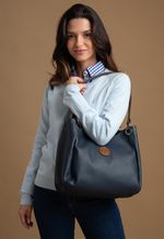 Bolsa Marcela Couro Azul Marinho