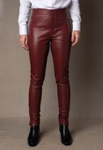 Calça Couro Feminina LC72 Marsala