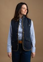 Colete Matelassê Cazador Feminino Azul